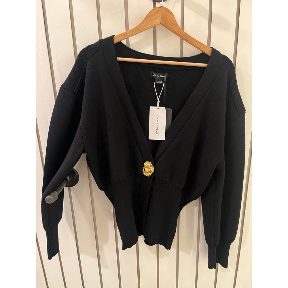 Urban Revivo Cardigan Black Size 8 and 12